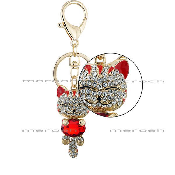 جاکلیدی Dalaful طرح گربه خندان قرمز