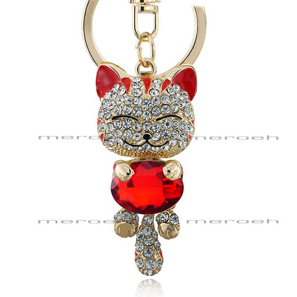 جاکلیدی Dalaful طرح گربه خندان قرمز