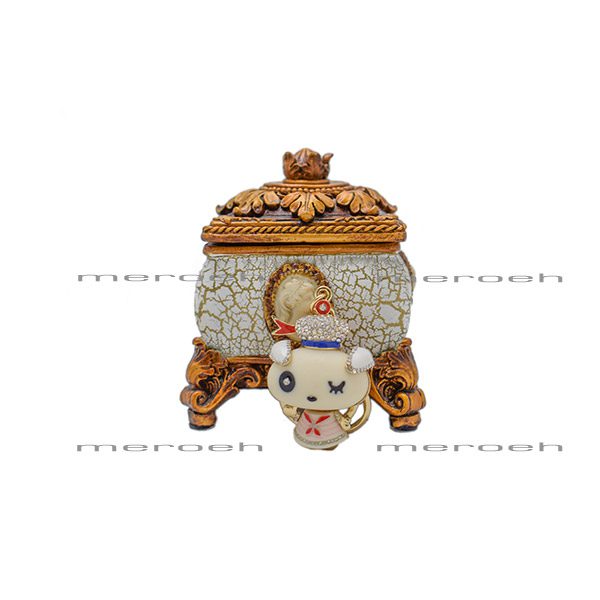 جاکلیدی Nadasa طرح گربه با کلاه نگینی