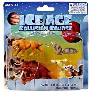 فیگورهای کارتون Ice Age مدل های Manny, Diego, Sid, Scrat