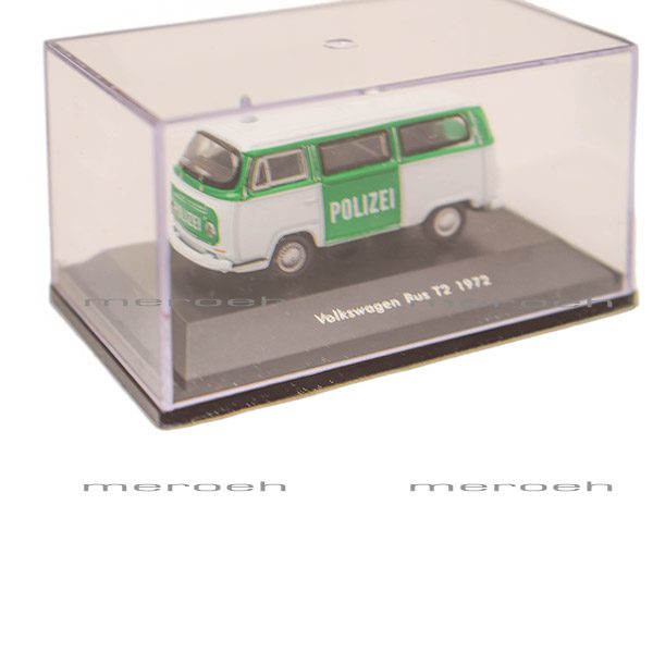 ماکت ماشین پلیس Welly مدل Volkswagen Bus T2 1972