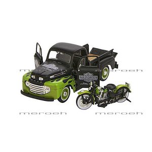 ماکت وانت Maisto مدل Ford F1 Pickup و موتورسیکلت Panhead