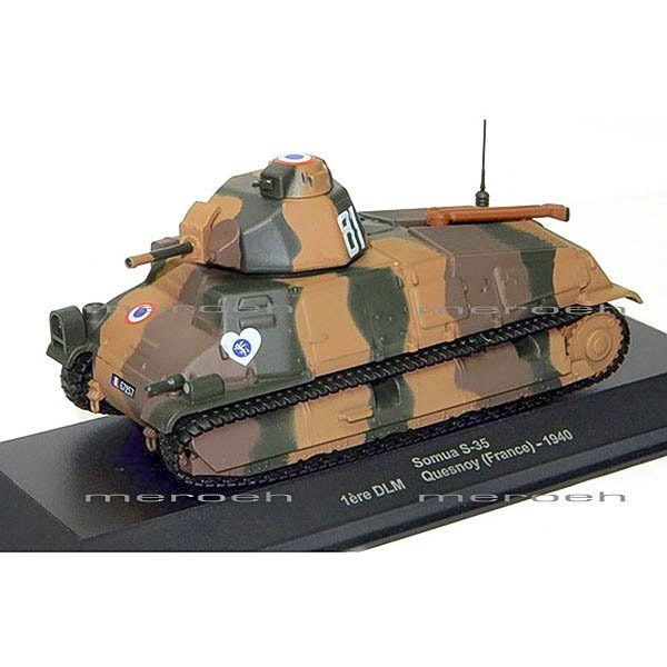 ماکت تانک Eaglemoss مدل Somua S-35 Quesnoy (France) ۱۹۴۰