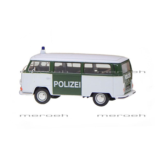 ماکت ماشین پلیس Welly مدل Volkswagen Bus T2 1972