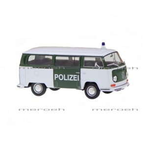 ماکت ماشین پلیس Welly مدل Volkswagen Bus T2 1972