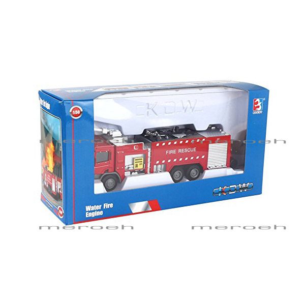 ماکت ماشین آتش نشانی آبپاش KDW مدل Water Fire Engine