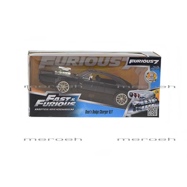 ماکت ماشین فیلم فست فیورس برند Jada مدل Dom's Dodge Charger R/T