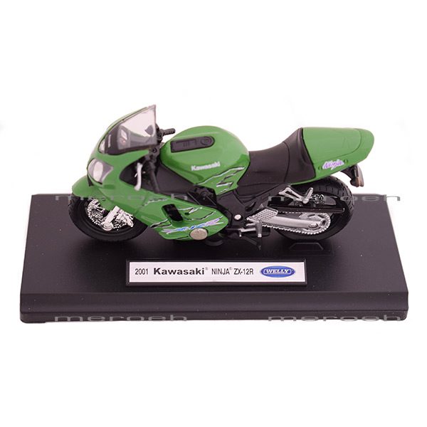 ماکت موتورسیکلت Welly مدل 2001 Kawasaki Ninja ZX-12R
