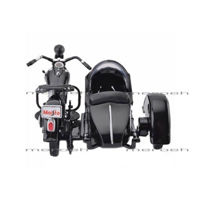 ماکت موتورسیکلت Harley Davidson مایستو مدل 1948 Fl به همراه یدک کش